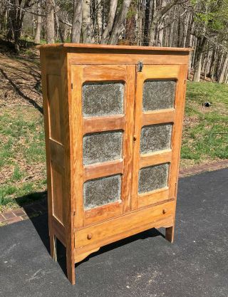 Antique 19th Century Southern Pine Pie Safe - Available