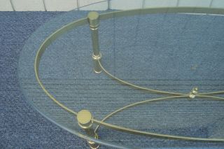 61365 QUALITY Brass and Glass Coffee Table Stand 2