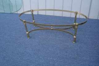 61365 QUALITY Brass and Glass Coffee Table Stand 3