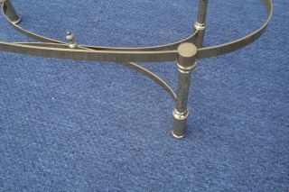 61365 QUALITY Brass and Glass Coffee Table Stand 4
