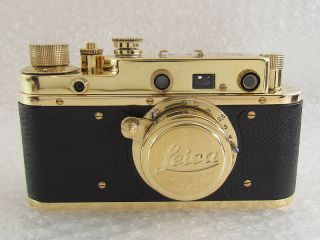 Leica - II (D) Luftwafe WW II Vintage Russia 35mm Rangefinder Gold Camera 3