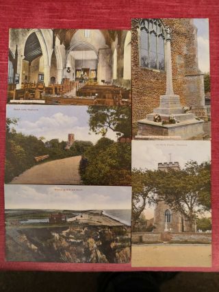 6 X Vintage Postcards - Weybourne Norfolk