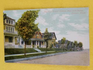 North On Grand Avenue 34th Street Everett Washington Vintage Postcard 1919