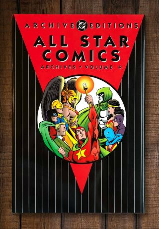 All - Star Comics Archives Vol.  4 - Jsa - First Printing (1998) Dc Comics Nm