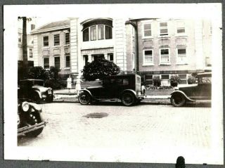 Vintage 1928 Photograph Cars Autos Community City Hospital Alliance Ohio Photo