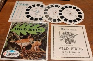 Vintage Viewmaster Wild Birds Of North America 1955 View - Master Complete
