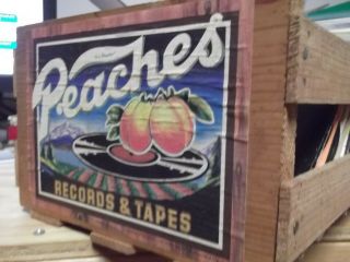 Vintage Peaches Records & Tapes Wood 8 Track,  45 7 
