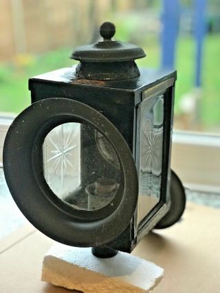 Vintage Outside Wall Carriage,  Coach,  Torch,  Candle,  Lantern Lamp,  Etched Glass