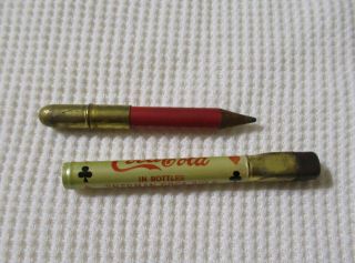 Vintage Coca - Cola Bullet Pencil - Sherman Coca - Cola Bottling