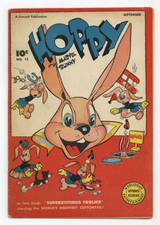 Hoppy The Marvel Bunny 15 Vg 4.  0 1947