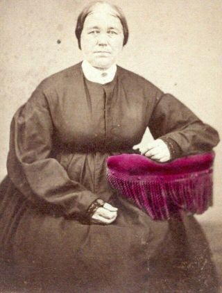 Piedmont West Virginia Cdv 1860s Fat Woman B.  M.  Horner Carte De Visite Photo