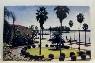 Florida Fl St Petersburg Vinoy Park Hotel North Yacht Basin Pier Postcard Old Pc