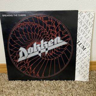 Dokken Breaking The Chains Lp Vinyl Record First Pressing 1984 Vg,  Rare