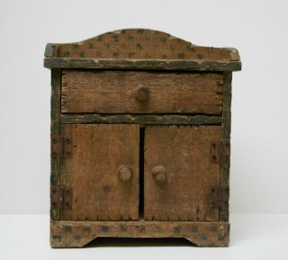 Primitive Wood Cabinet,  Small Size