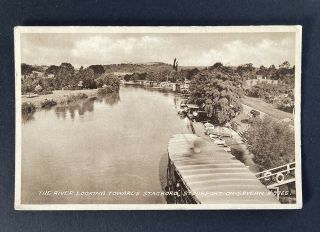 1957 - River Looking Towards Stagboro,  Stourport - On - Severn Vintage Postcard