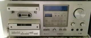 Vintage Pioneer Stereo Cassette Tape Deck 3 - Head Ct - F950 Parts/repair