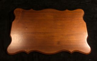 Vintage Solid Wood Table Top Furniture Salvage Scalloped 32.  5x21