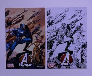 Avengers World 1 Arthur Adams Variants Sketch