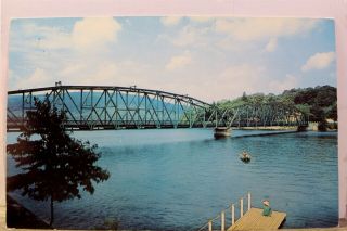 Maryland Md Garrett County Deep Creek Lake Glendale Bridge Postcard Old Vintage