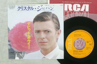 David Bowie Crystal Japan Rca Ss - 3270 Japan Vinyl 7