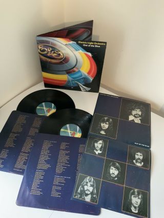 Elo Out Of The Blue 1977 Double Vinyl Lp With Poster A1 B1 Double Lp Ura 100