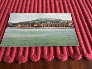 Vintage Post Card 1907 The Terrace And Bryn Euryn,  Rhos On Sea.