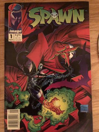 Spawn No.  1 1st Appearance Of Spawn (al Simmons) Mcfarlane Cover Image 1992