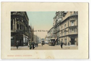 Leicester Granby Street 1912 Vintage Postcard 6.  3