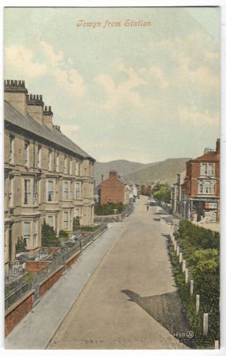 Wales Towyn From Station Vintage Postcard 4.  1.  2