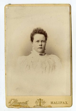 (lc2136 - 453) Victorian Real Cabinet Photo,  Lady,  Illingworth,  Halifax