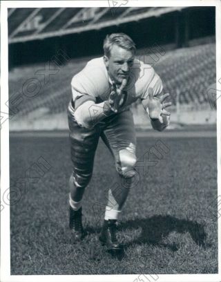 1940 Ohio State Buckeyes Football Player Fullback Harold Nichols Press Photo