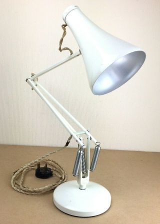 Vintage Anglepoise Lamp Model 75 (1968 - 1973) Herbert Terry & Sons White Rocker 2