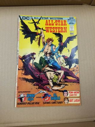 Dc All - Star Western 11 2nd App Of Jonah Hex & 1st App On Cover 8.  0 Vf