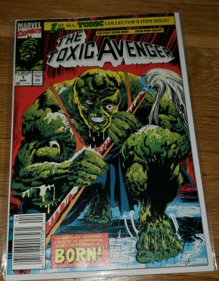 The Toxic Avenger 1 Marvel Comics Newstand Vf/nm (9.  0) 1st App Of Peter Dinklage