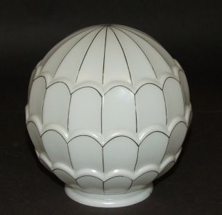 Vintage Art Deco Glass Globe Lamp Light Shade