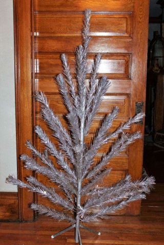 Vintage 6 Foot Aluminum Silver Christmas Tree