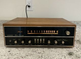 Vintage Harman Kardon Five Twenty Wood Case Stereo Receiver Cond.  Read Des.