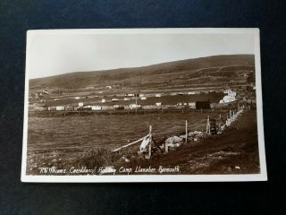 Llanaber,  Barmouth,  Vintage 1950s Caravan Park,  Holiday Camp Postcard,  Rare.
