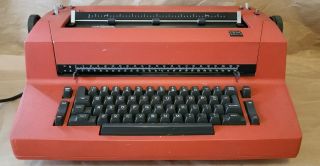 Vintage Ibm Selectric Ii 2 - Correcting Electric Typewriter - Red - Read Descrip