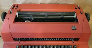 Vintage IBM Selectric II 2 - Correcting Electric Typewriter - Red - READ DESCRIP 3