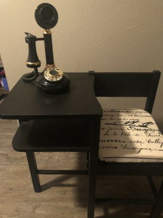 Half Side Table With Telephone