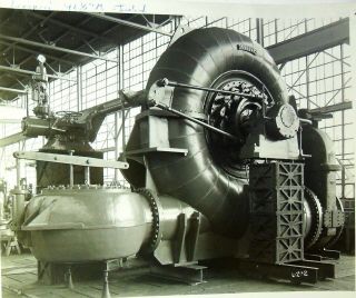 Vintage James Leffel Co Laxa Project Iceland Turbine Photo - Springfield Ohio