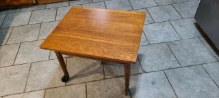 Vintage Tomac Stickley Solid Cherry Stand On Wheels Table/cart 25x21 Inches