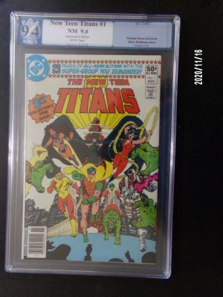 The Teen Titans 1 Pgx 9.  4