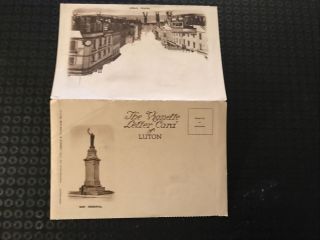 Vintage Postcard/letter Card Vignette Of Luton - George Street War Memorial M30