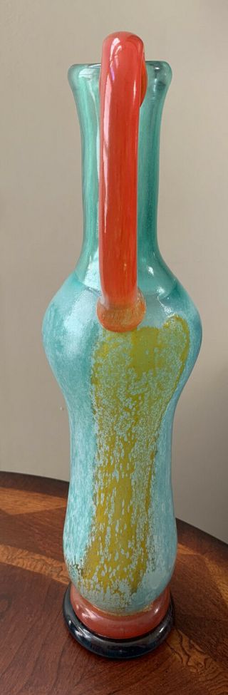 Vintage Kosta Boda Signed KJELL ENGMAN CanCan Art Glass 16.  5 