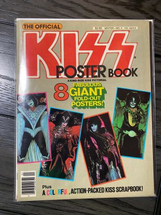 Vintage 1979 The Official Kiss Poster Book.  8 Giant Posters.