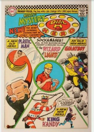 House Of Mystery 160 - Dial H For Hero - 1st Sa App Plastic Man