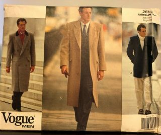 Rare 1990s 2613 Uncut/ff Vintage Vogue Sewing Pattern - Men 