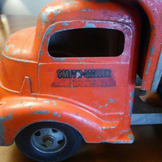 Vintage Smith Miller Toy Dump Truck 50 ' s 3